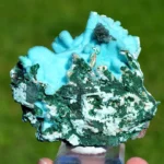 Chrysocolla after Malachite after Anhydrite & Quartz – 270 grams – Tenke-Fungurume Area, Lualaba, DR Congo: An Exquisite Mineral Specimen